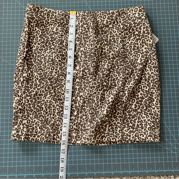 Free People Leopard Print Skirt - Black and Tan - Picture 8 of 11